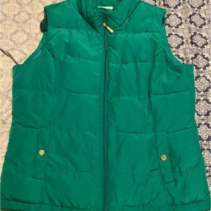 Charter club green vest size XL